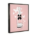 thumbnail image 3 of Stupell Industries Pastel Fluttering Butterflies Chic Pink Champagne Bottle Graphic Art Jet Black Floating Framed Canvas Print Wall Art, Design by Martina Pavlova, 3 of 5