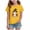 Yellow, variant on KPOPLK Kids Spooky Season Fall Tops Girls Halloween Ghost Short Sleeve Shirt Kids Girls Fall Halloween T-Shirts Size 11-12 Years,Black