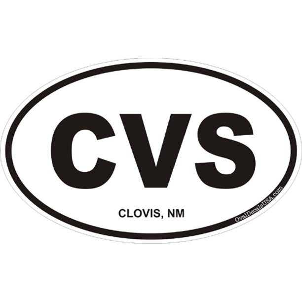 3.8 Inch Clovis New Mexico Oval Decal