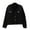 Black, variant on Winter Women Jacket - Bead Decor Plus Size Long Sleeves Turn-down Collar Chest Pockets Button Closure Coat Short Type Casual Streetwear