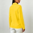 thumbnail image 5 of Polo Shirts for Women Long Sleeve Collared Golf Shirts Fall Fashion 3 Button Lapel Breathable Work Blouses XL, 5 of 7