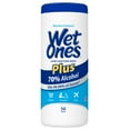 thumbnail image 3 of Wet Ones Plus Alcohol Hand Sanitizing Wipes Canister, 50 Wipes Ct, Unscented, 0.8 lbs, 3 of 11