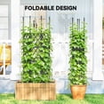thumbnail image 4 of Outsunny Foldable Garden Trellis, Lattice Climbing Support Trellis, 4 of 10
