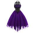 thumbnail image 3 of Vestido de corsé gótico sin mangas para mujer estilo victoriano, con retazos de encaje, estilo vintage, estilo punk, para cóctel y fiesta, 3 of 5