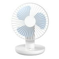 thumbnail image 1 of Generic Compact USB-Powered Rotating Desk Fan with 3 Blades for Silent Cooling - Ideal for Home, Office, and Travel Use, Adjustable Wind Speed & 120° Rotation, Eco-Friendly Design in White, Pink, or, 1 of 7