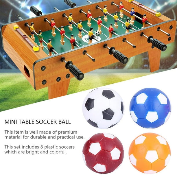 Ccdes 8PCS Mini Ballons de Football de Table Colorés Boules de Jeu de Remplacement 36mm, Mini Ballon de Football de Table, Ballon de Football de Table