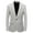 White, variant on Men's Striped Suit Jacket Single Row Single Button Business Performance Costume Suit Top White
