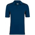 thumbnail image 3 of Augusta Sportswear Men's Winning Streak Polo, Navy/ Orange, Medium, 3 of 5
