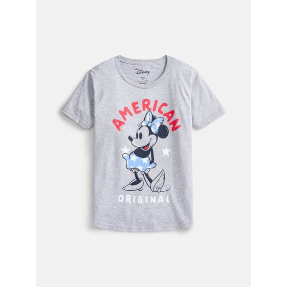 Disney Youth Minnie Mouse American Original Graphic Tee (Girls), XS-XL