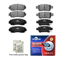 Front & Rear Ceramic Disc Brake Pads for 2005 2006 2007 2008- 2010 Honda Odyssey