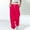 Hot Pink, variant on High Waisted Sweatpants For Women Fashion Color Blocked Printed Drawstring Baggy Joggers Pants Brown XXL