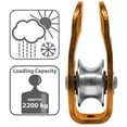 thumbnail image 4 of Large Rescue Pulley Single/Double Sheave With Swing Plate，Aluminum Alloy Pulley, 4 of 9