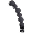 thumbnail image 4 of Aloha 1pc Large Banana Hair Clip Toothed Ponytail Holder Strong Tension Hair Claw Clamp (Black), 4 of 8