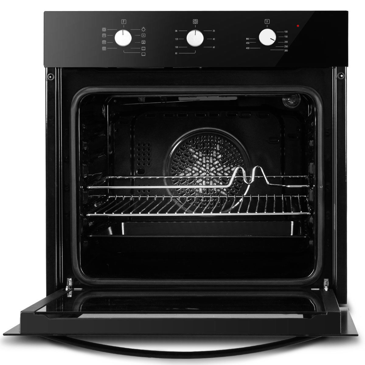 Costway 24'' Electric BuiltIn Single Wall Oven 220V Tempered Glass