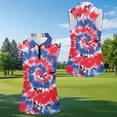 thumbnail image 3 of Aplkyhs Patriotic Tie Dye Matching Golf Shirts for Couple Funny Men Women Matching Couple Golf Shirts 4-Way Stretch Athletic Sleeveless Shirts Breathable Fabric Washable, 3 of 6