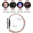 thumbnail image 4 of 2 Pack Bands for Samsung Galaxy Watch 6/5/4/7/FE Band 40mm 44mm/Classic 47mm 43mm 46mm 42mm Women/Men,Magnetic Loop Strap for Samsung Galaxy watch 5 Pro band 45mm,No Gap Metal Mesh Correa Wristband, 4 of 7