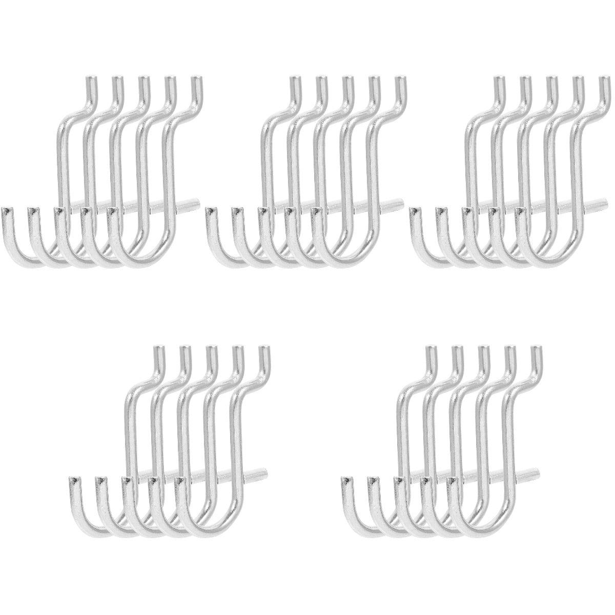 FUEENIRVA 100-Piece Heavy Duty Metal Pegboard Hooks Set for Garage, Home Organization, and Storage Solutions