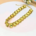thumbnail image 3 of Rhinestone Gemstone Choker Collar Necklace for Women Sparkly Colorful Emerald Neck Chain Statement Necklace, 3 of 6
