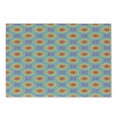 thumbnail image 1 of Geometric Cutting Board, Rainbow Colors of Repeating Concentric Circles in Dot Art Style Illustration, Decorative Tempered Glass Cutting and Serving Board, Small Size, Multicolor, by Ambesonne, 1 of 1