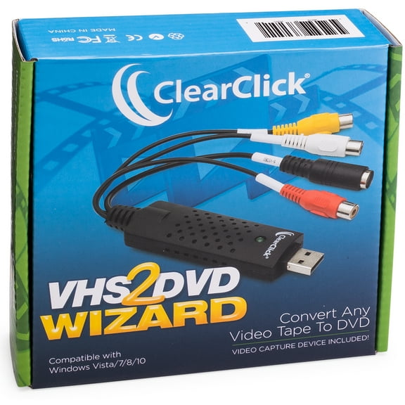ClearClick VHS to DVD Wizard Software with USB Video Capture Device (DVD)