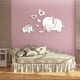 thumbnail image 3 of Toystoory Pegatina de pared con espejo de elefante, calcomanía impermeable extraíble para decoración del hogar, sala de estar y dormitorio Plata, 3 of 6