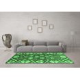 thumbnail image 3 of Ahgly Company Indoor Rectangle Abstract Emerald Green Modern Area Rugs, 4' x 6', 3 of 4