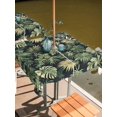 thumbnail image 2 of Outdoor Tablecloth with Umbrella Hole and Zipper, Palm Tree Leaves Waterproof Patio Tablecloth for Dining 54''x54'', Summer Tropical Green Botanical Wipeable Table Cover for Picnic BBQ Party Patio, 2 of 9