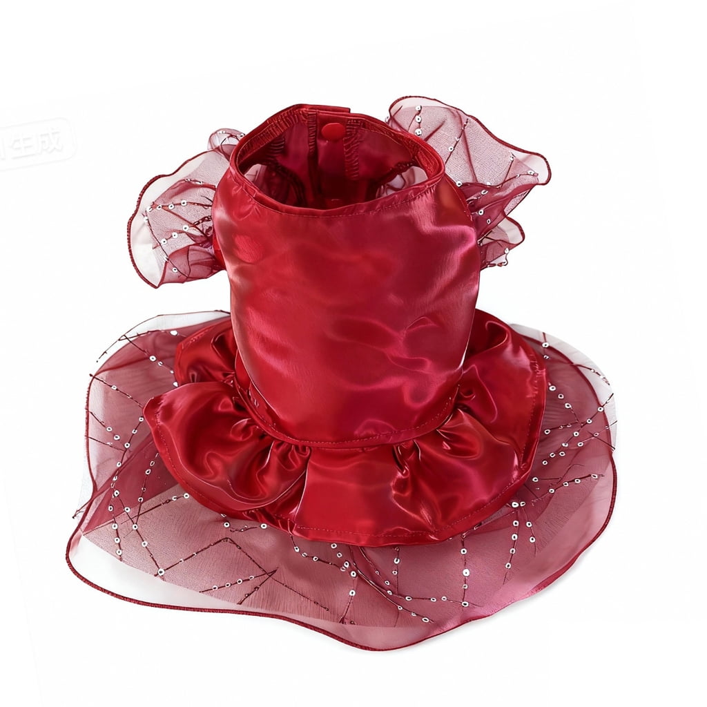 Dog Wedding Dress Skirt Pullover Apparel for Small Large Dogs Indoor Outdoor Princess