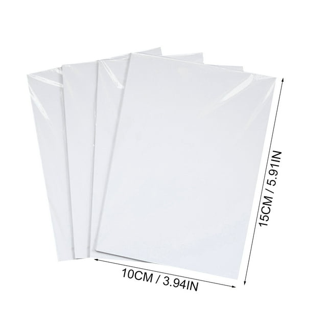 Qyaukm 100 Sheets 6X4 Inch High Glossy Photo Paper, 200Gsm Premium Inkjet Printer Paper for Vibrant Photos, Instant-Dry, 100 Sheets of 6-Inch Photo Paper