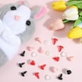 thumbnail image 3 of 60 Sets 3 Colors Heart Resin Craft Doll Eye Stuffed Toy Eye for DIY Doll Toys Puppet Plush Animal Making Mixed Color 12.5x15x19.5mm 20 sets/color, 3 of 9