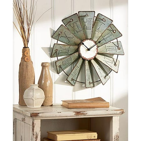 Metal Windmill Wall Clock (Best Word Clock Generator)