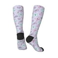 thumbnail image 4 of Balery Purple Butterfly Fun Novelty Socks Men'S Women'S Crew Socks Funny Crazy Novelty Socks Quirky And Cool Socks, 4 of 9