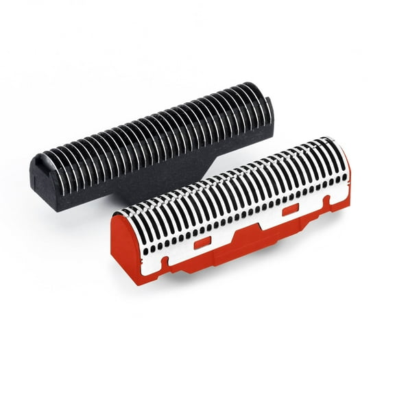 GAMMA  Replacement Cutters for Uno Shaver, Red and Black, Set of 2