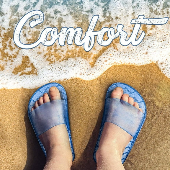 Pupeez Girls Slide Sandals Blue