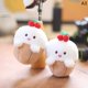 thumbnail image 1 of LLavero de juguete de peluche con dibujos animados para niños, oso lindo, conejo, pato, Rana, colgante pequeño, regalo de Navidad, llavero de adorno de bolsa de corazón para niña, 12cm, 1 of 5