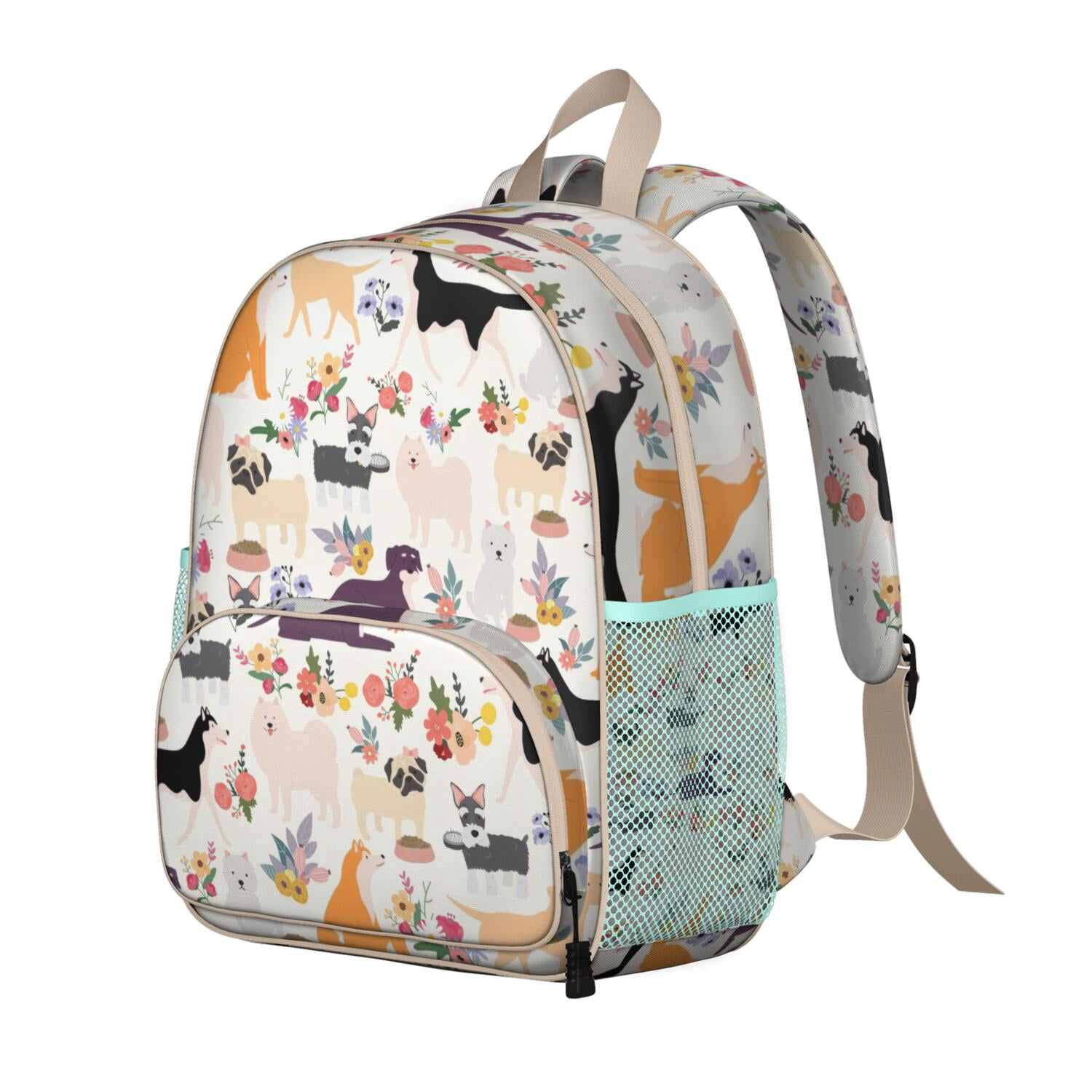 Mythical Horse Pattern Adjustable Backpack - Durable, Spine-Friendly for Students