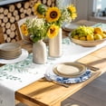 thumbnail image 4 of Blue Blooms Floral Round 13 Inch Placemats Set of 8, Farmhouse Spring Flowers Botanical HeatResistant Non Slip Place Mats for Dining Table, Wipeable Braided Kitchen Table Mats for Housewarming, 4 of 9