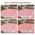 thumbnail image 7 of ODIKA 6'x9' Washable Area Rug Easy Care, Non-Shedding, Front Door Plaid Gingham Farmhouse Border Tartan Grid Motif Throw for Queen Size Bedroom Under Bed Master Suite, 7 of 7