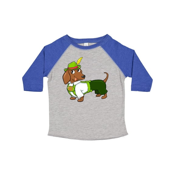 Inktastic Cute Brown Dachshund in Traditional German Wear Boys or Girls Toddler T-Shirt