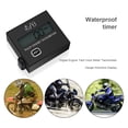thumbnail image 2 of TINYSOME Digital Engine Tach Hour Meter Waterproof Tachometer Gauge Engine RPM LCD Display For Moto Marine Chainsaw, 2 of 10