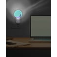 thumbnail image 7 of Night Lights Auto Sensor Turquoise Stripes Night Light Navy Blue Nautical Anchor Round Lamp Plug-in LED Nightlights Dusk to Dawn for Living Room Bedroom Bathroom Hallway Home Wall Decor, 7 of 7