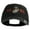Black, variant on USMC Design Embroidered Washed Solid Pigment Dyed Cotton Twill Brass Buckle Cap - Olive OSFM