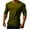 Army Green, variant on Mens Long Sleeve Muscle T-Shirts Workout Fitness Sports Fitted Base Layer Tee Moisture Wicking Tops for Men (XL, White)