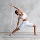 thumbnail image 5 of Cinturón de resistencia de silicona para mujer | Abridor de espalda y hombros • Home Fitness Yoga Stretching • Expansión del pecho • Tonificación de cadera • Banda elástica duradera para, 5 of 6
