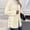 Beige women fall winter coat a1, variant on Bzdzmqm Womens Hooded Long Sleeve Button Down Open Front Coats Fall Winter Casual Basic Solid Warm Jacket for Daily Wear Cozy Outerwear, Gray XL