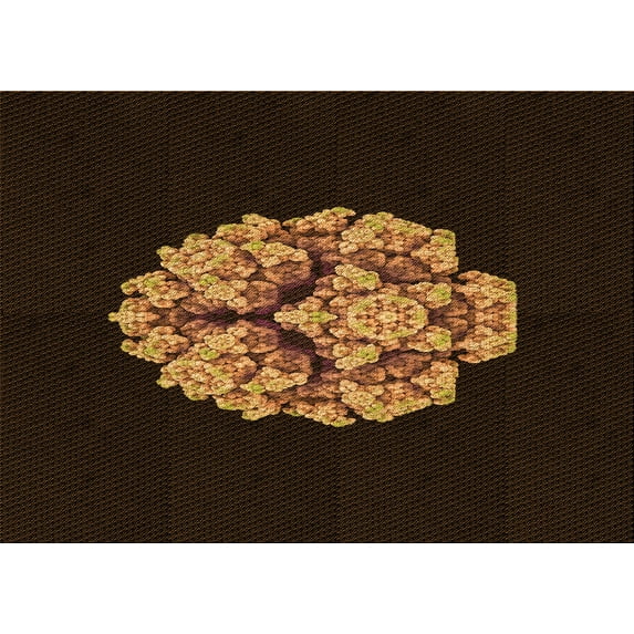 Ahgly Company Indoor Rectangle Patterned Saddle Brown Area Rugs, 4' x 6'