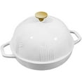 thumbnail image 2 of Flavehc Bread Oven Cast Iron Bread Dutch Oven with Cloche Lid for Bread Baking White Enameled Cast Iron Bread Oven with Dome Lid for Sourdough, 2 of 6