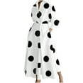 thumbnail image 2 of asdoklhq Quinceanera Dresses Linen Dress Casual Turn-down Collar Long Sleeve Waist Printed Long Dresses White L, 2 of 6