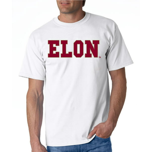 Rindende sidde karton J2 Sport Elon University Phoenix NCAA Block Unisex White T-shirt -  Walmart.com