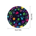 thumbnail image 3 of Neon Party Food Trays - 16 Pack Disposable Paper Serving Boats for Birthday Decorations & Carnivals, 3 of 6